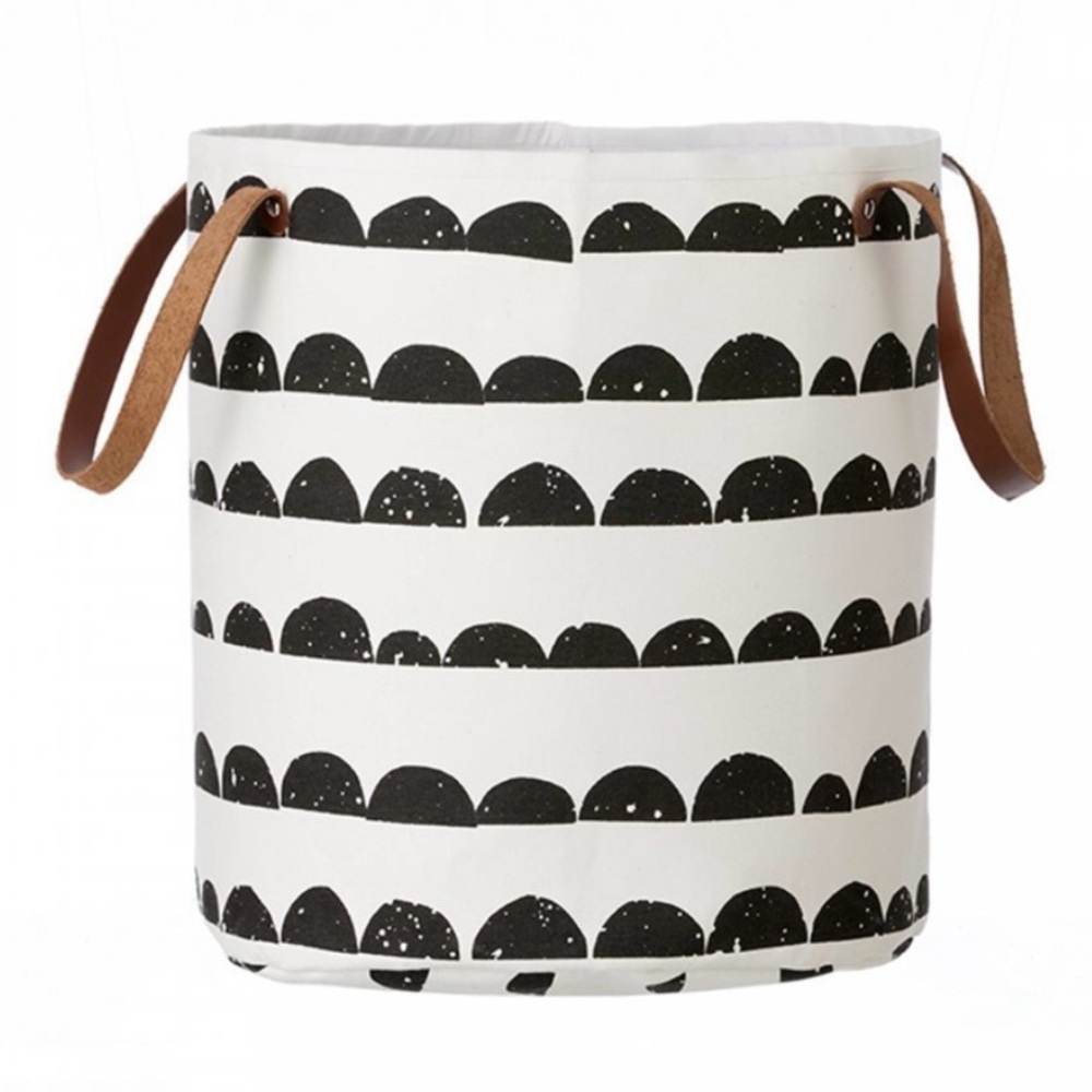 Fern Living Half Moon Basket, 14”x15.75”
